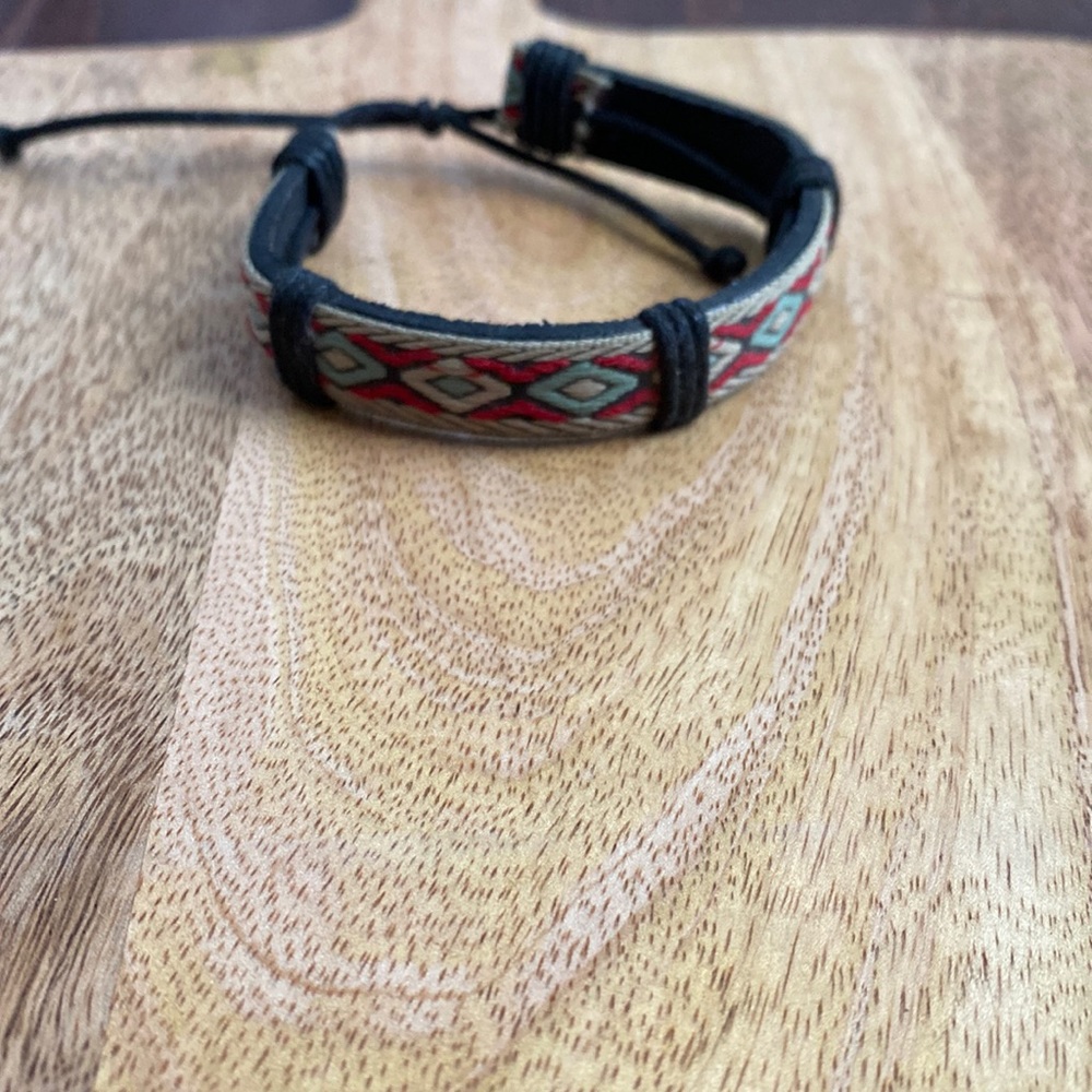 Aztec patterned bracelet